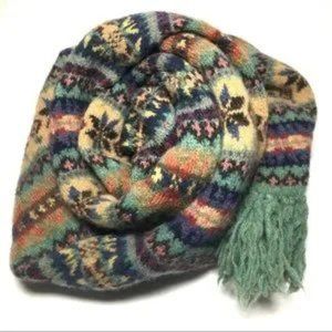Vintage Ralph Lauren Fair Isle Scarf.